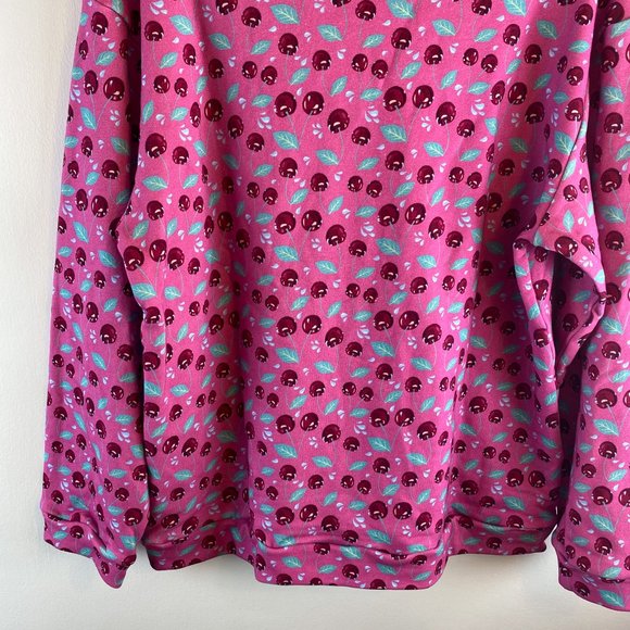 Little Victories Dark Cherry Pink Crewneck Unisex Size M - Picture 6 of 8